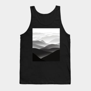 Grayscale Mountains Tank Top